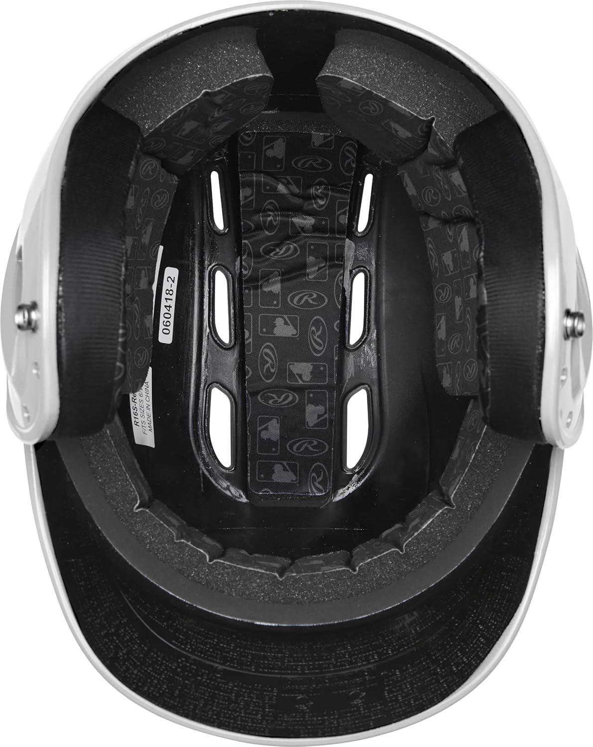 imageRawlings  R16 Velo Baseball Batting Helmet  Gloss  JR ampamp SR Sizes  Multiple ColorsGloss White