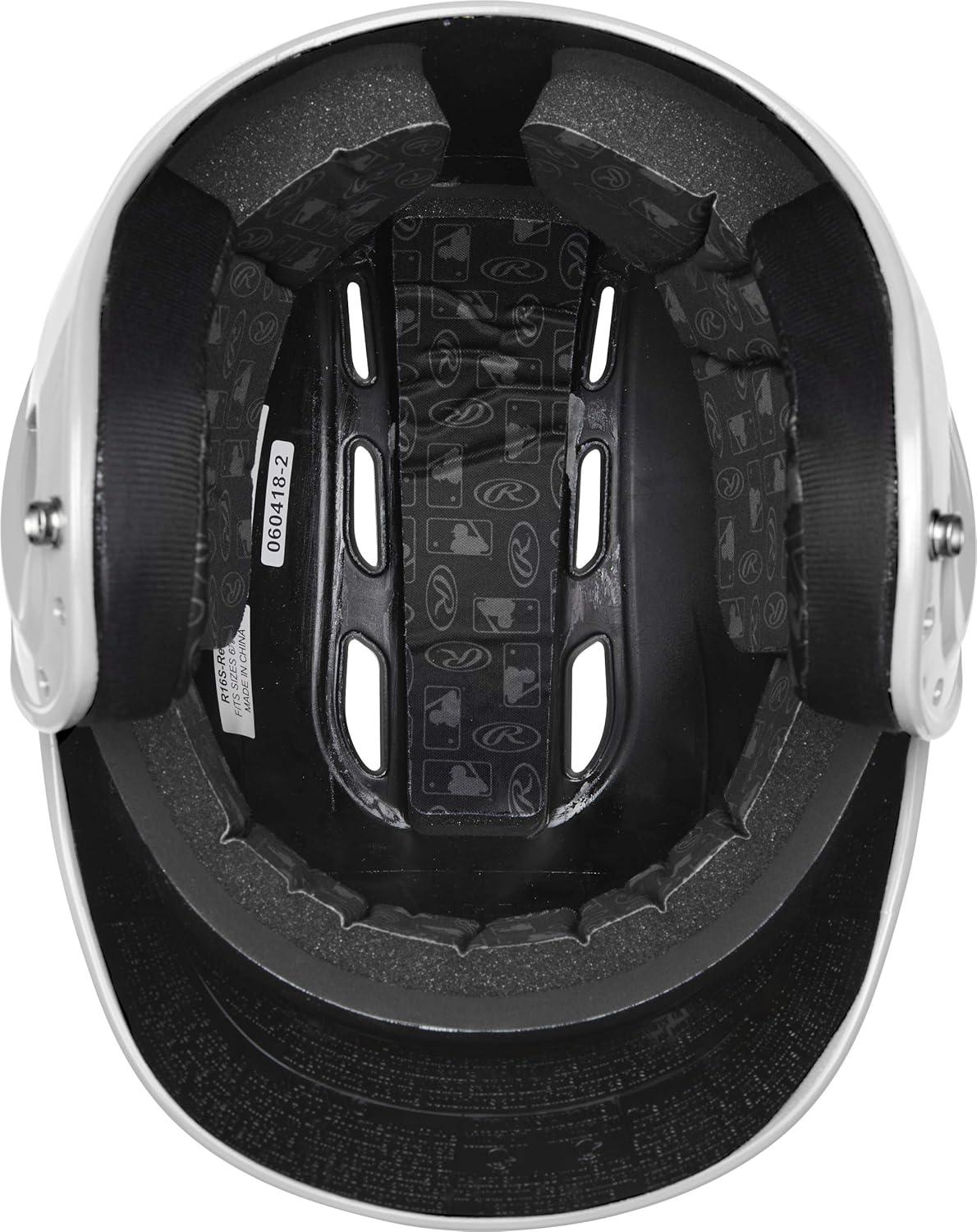 imageRawlings  R16 Velo Baseball Batting Helmet  Gloss  JR ampamp SR Sizes  Multiple ColorsGloss White