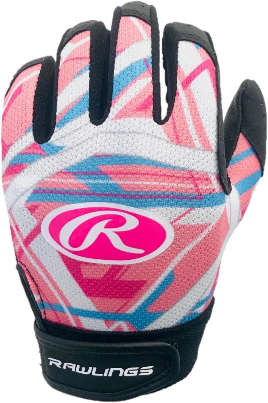 imageRawlings  Remix  TBallCoach Pitch Batting Gloves  Boys ampamp Girls Size Youth XS  Multiple ColorsPink