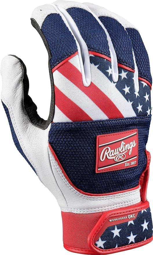 imageRawlings  Workhorse OKC Fastpitch Softball Batting Gloves  Adult  Multiple ColorsUSA