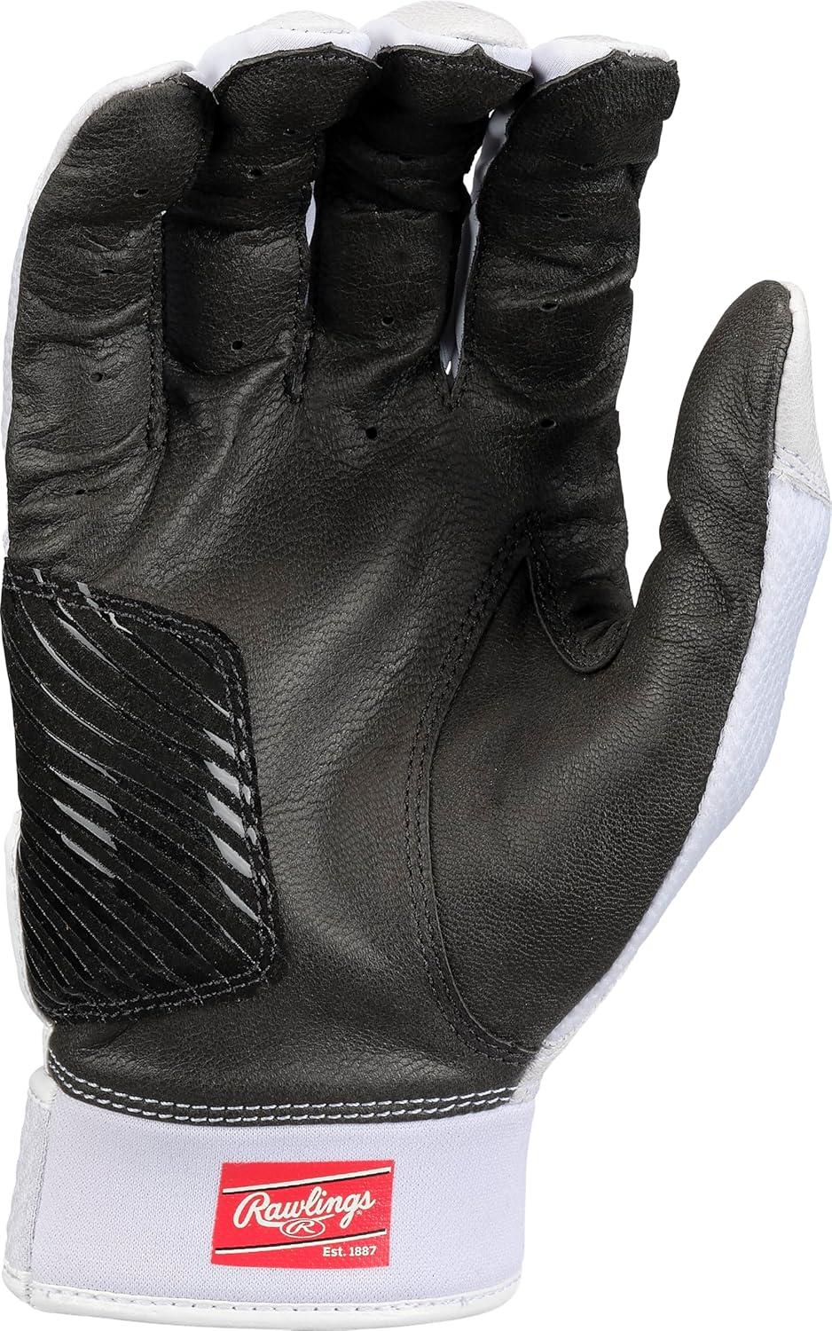 imageRawlings  Workhorse OKC Fastpitch Softball Batting Gloves  Adult  Multiple ColorsWhite