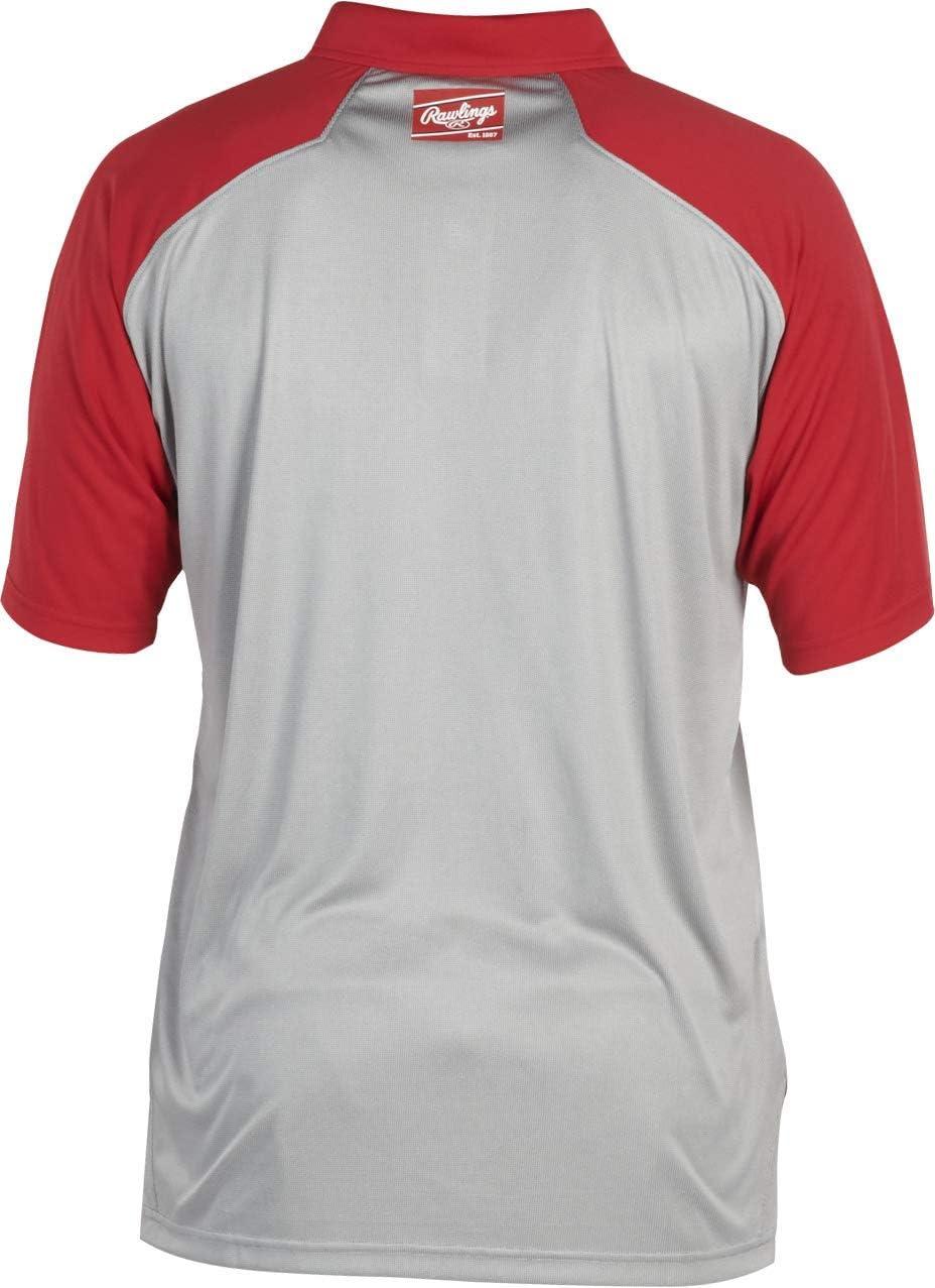 imageRawlings Mens Colorsync PoloGreyRed