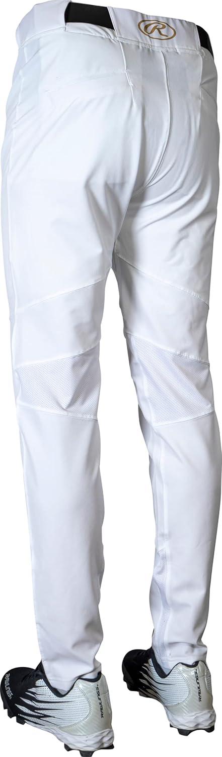 imageRawlings Mens Gold Collection Series Baseball Pants  SemiRelaxed Tapered Fit  Adult Sizes  Solid  Multiple ColorsWhite