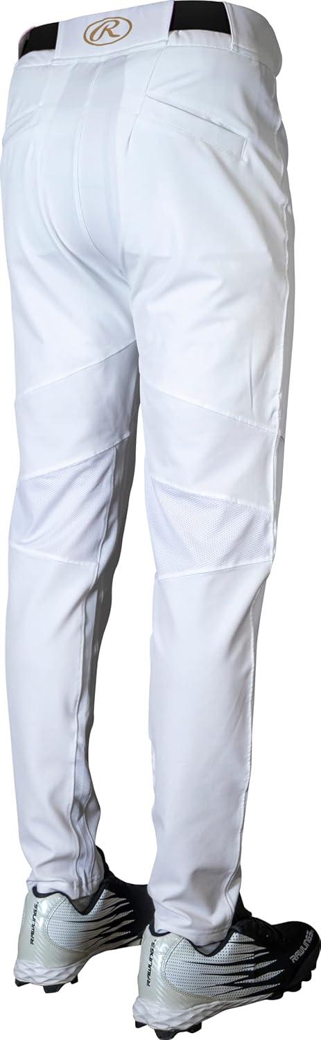 imageRawlings Mens Gold Collection Series Baseball Pants  SemiRelaxed Tapered Fit  Adult Sizes  Solid  Multiple ColorsWhite