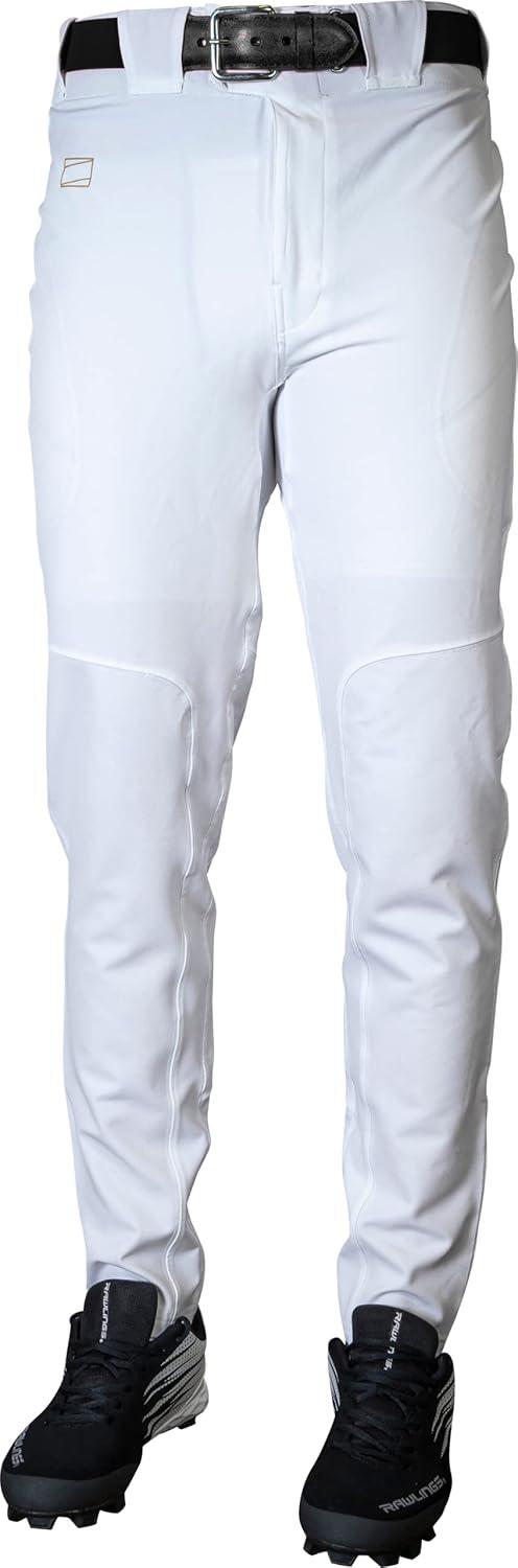 imageRawlings Mens Gold Collection Series Baseball Pants  SemiRelaxed Tapered Fit  Adult Sizes  Solid  Multiple ColorsWhite