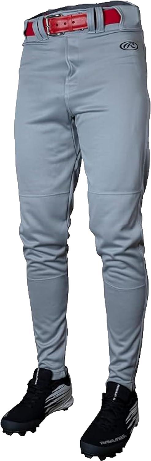 imageRawlings Mens Launch Series Baseball Pants  Tapered Jogger Fit  Adult Sizes  Solid  Multiple ColorsGrey