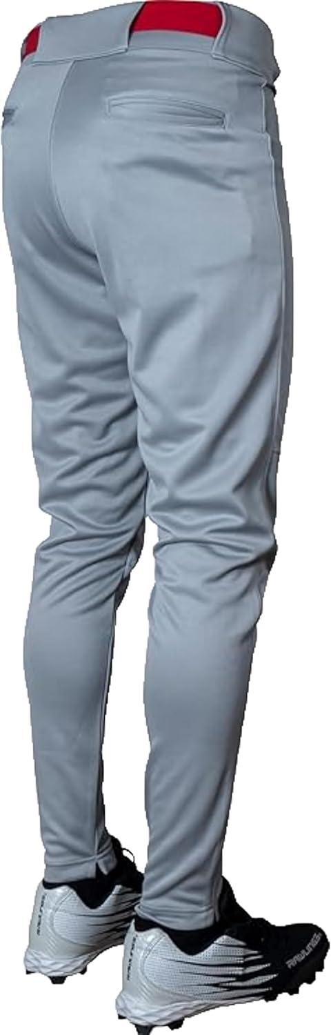imageRawlings Mens Launch Series Baseball Pants  Tapered Jogger Fit  Adult Sizes  Solid  Multiple ColorsGrey