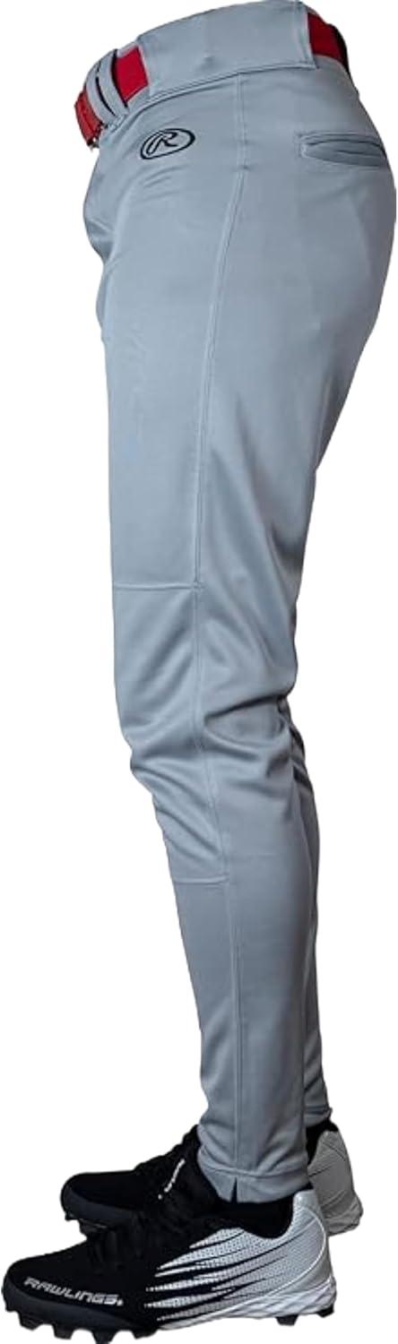 imageRawlings Mens Launch Series Baseball Pants  Tapered Jogger Fit  Adult Sizes  Solid  Multiple ColorsGrey
