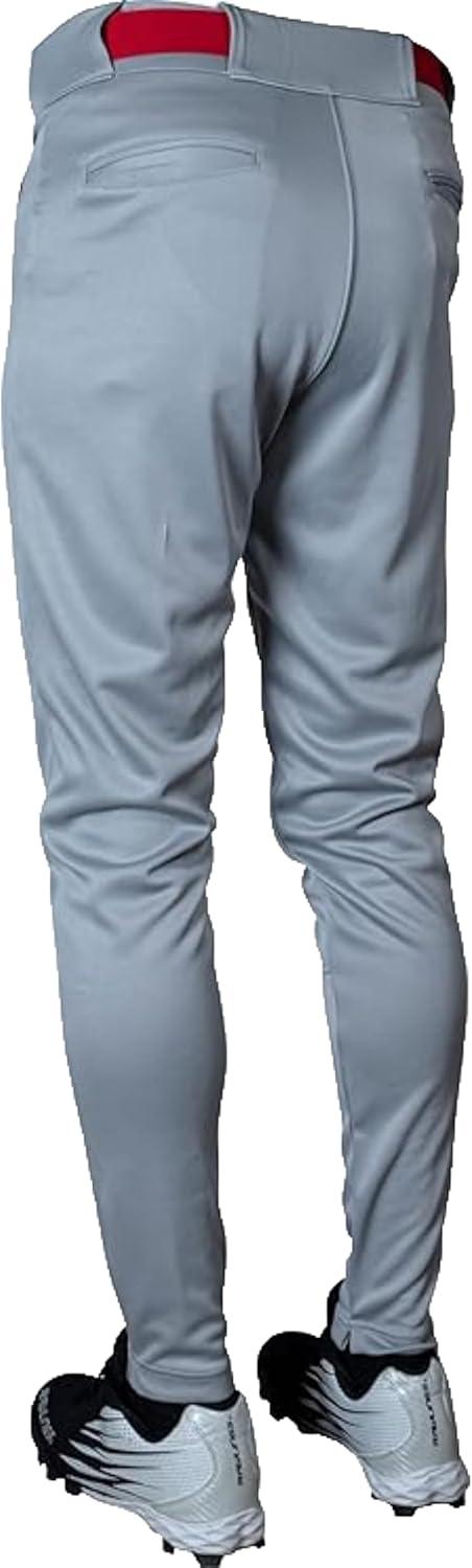 imageRawlings Mens Launch Series Baseball Pants  Tapered Jogger Fit  Adult Sizes  Solid  Multiple ColorsGrey