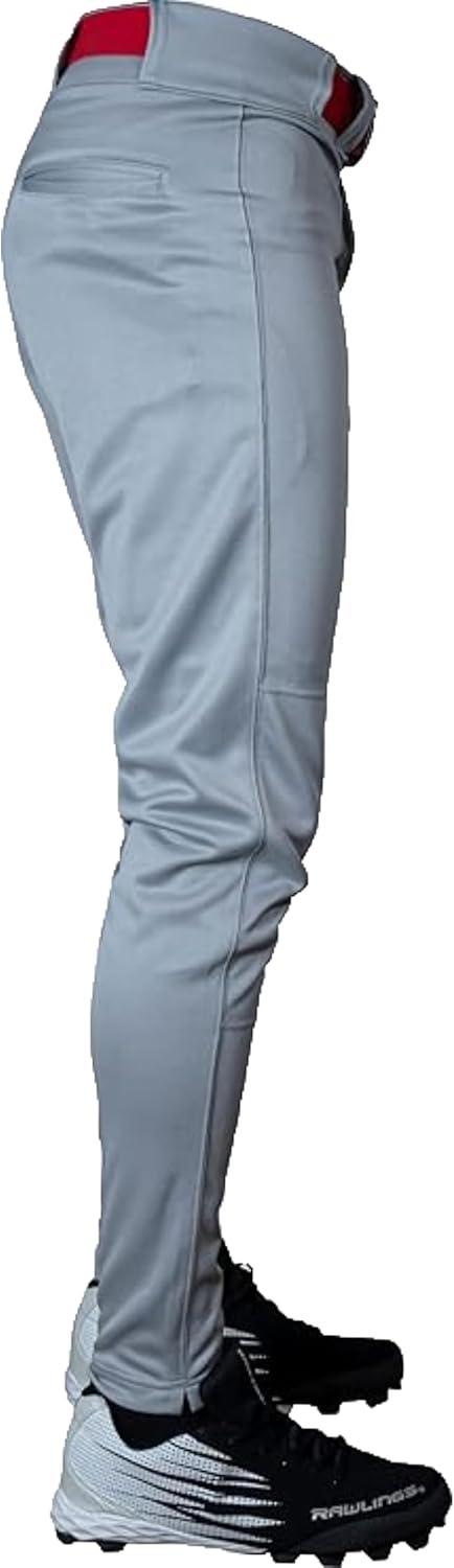 imageRawlings Mens Launch Series Baseball Pants  Tapered Jogger Fit  Adult Sizes  Solid  Multiple ColorsGrey