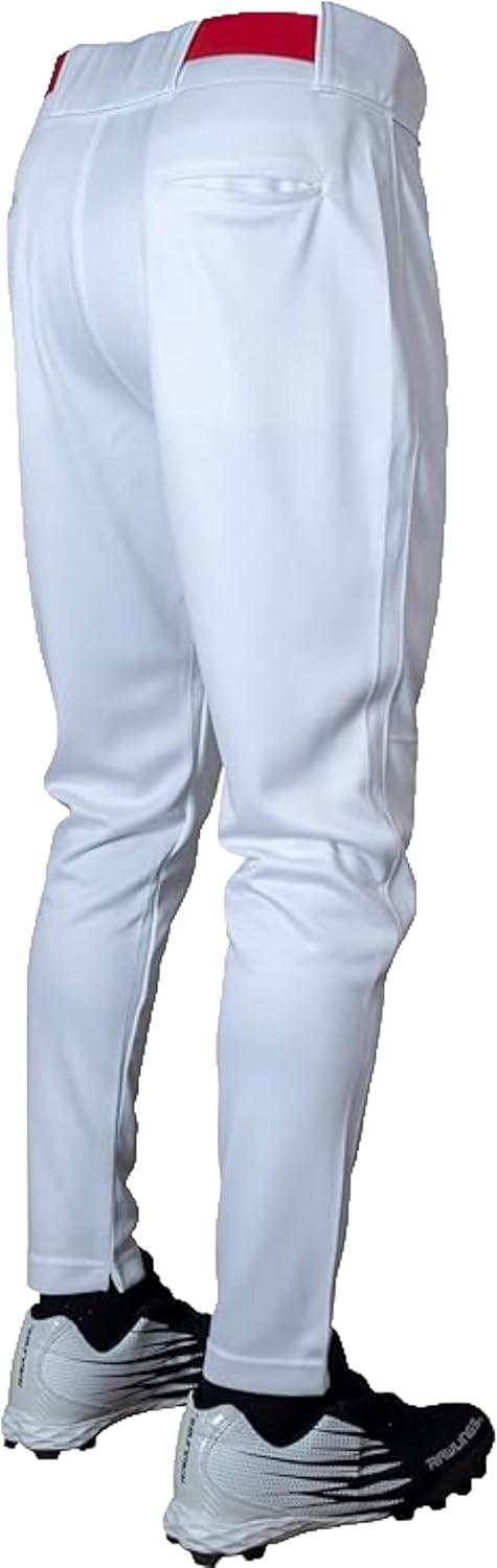 imageRawlings Mens Launch Series Baseball Pants  Tapered Jogger Fit  Adult Sizes  Solid  Multiple ColorsWhite