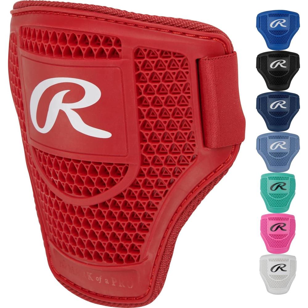 imageRawlings Batters Elbow Guard BaseballSoftball Multiple Sizes ampamp ColorsScarlet