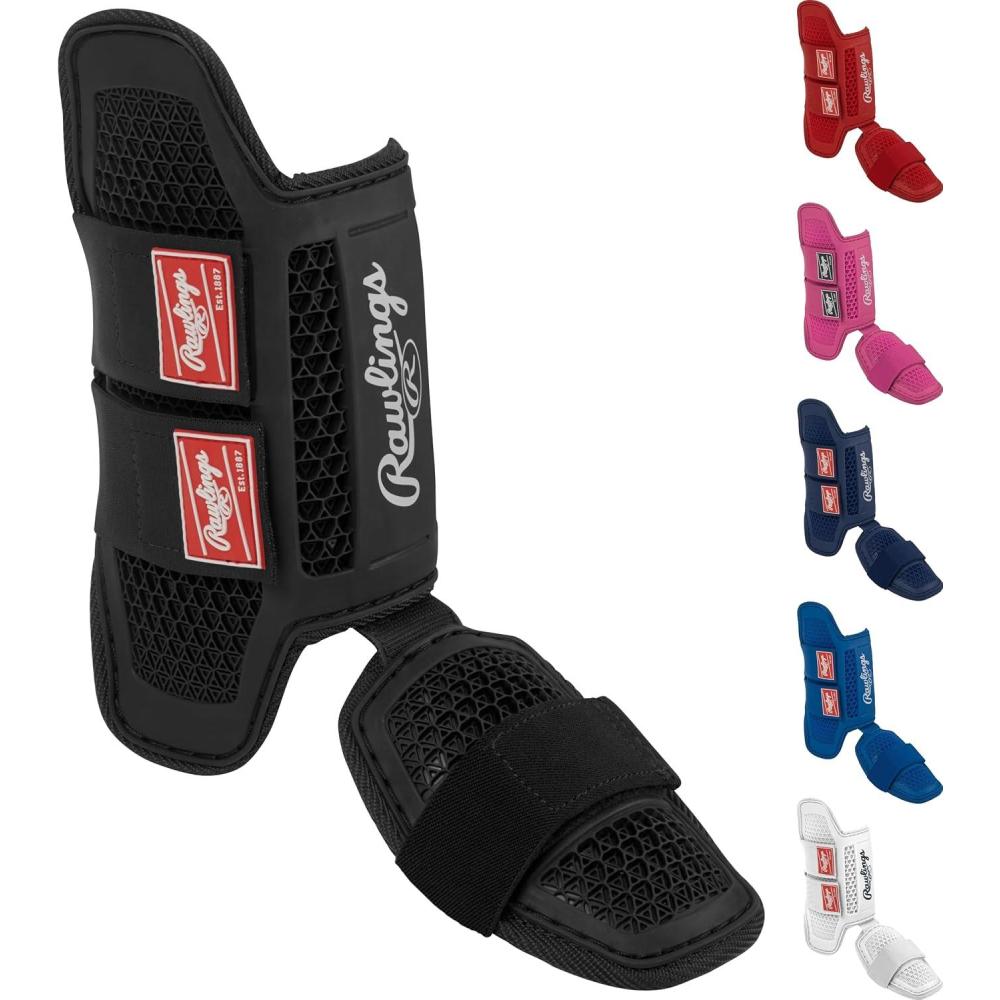 imageRawlings  Batters Leg Guard  Baseball  Softball  Small ampamp Large Sizes  Multiple ColorsBlack