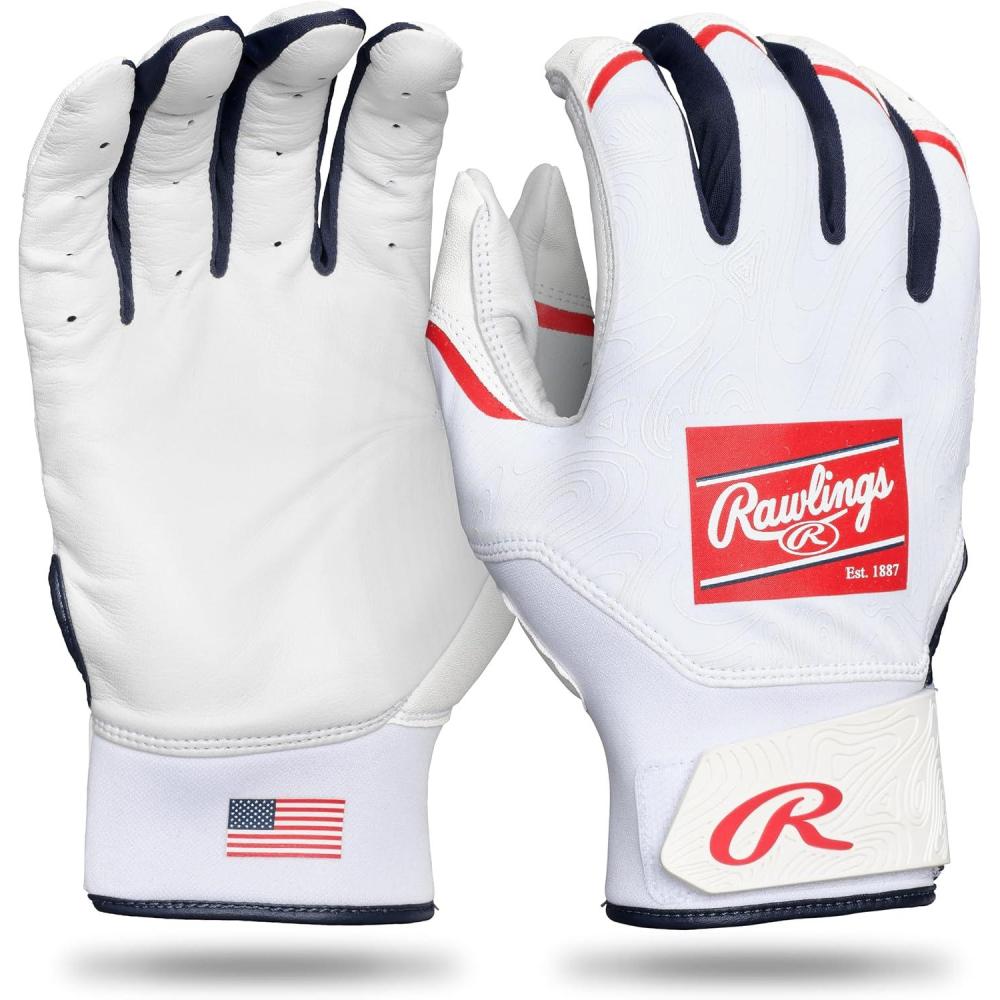 imageRawlings  Clout Baseball Batting Gloves  Youth Sizes  Multiple ColorsUSA