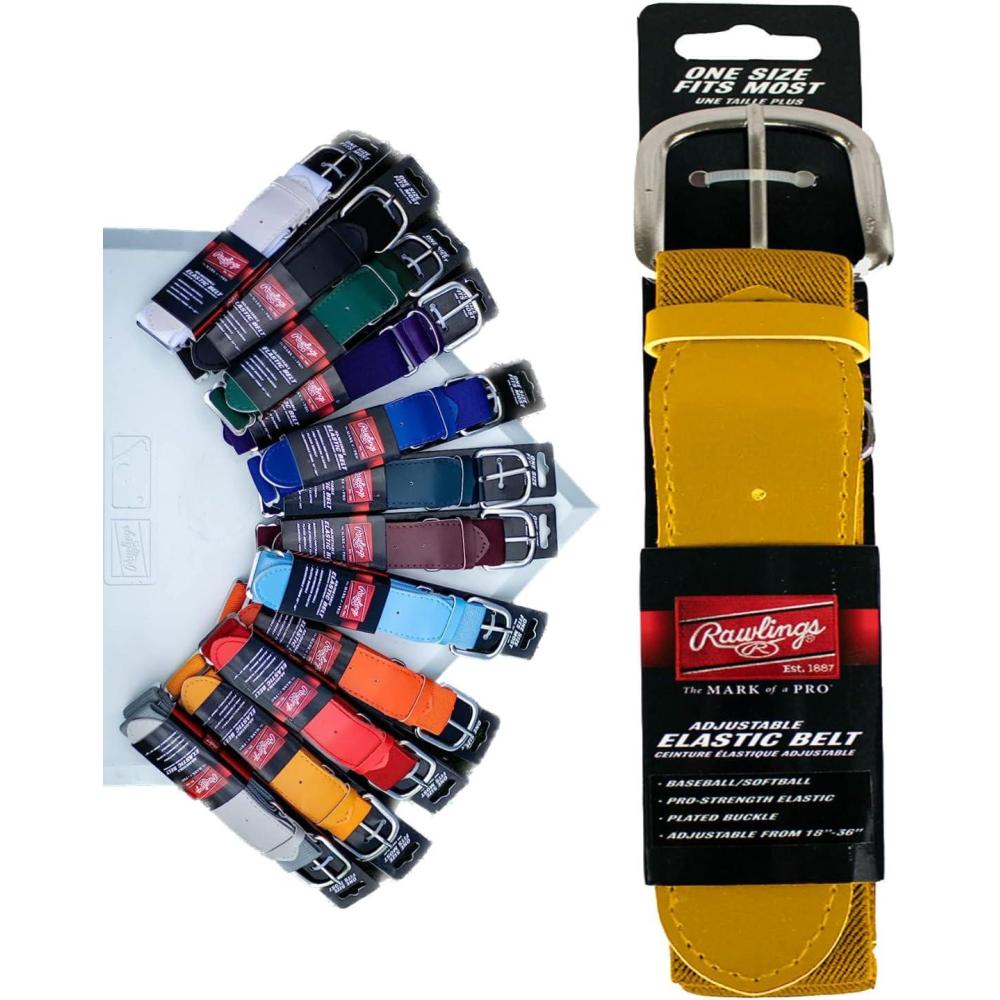 imageRawlings  Elastic Game Day Belt  BaseballSoftball  AdultYouth  Multiple ColorsLightorange