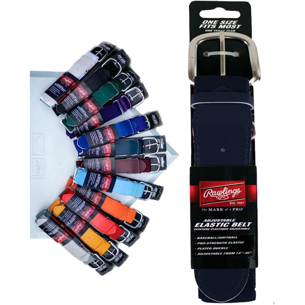 imageRawlings  Elastic Game Day Belt  BaseballSoftball  AdultYouth  Multiple ColorsNavy