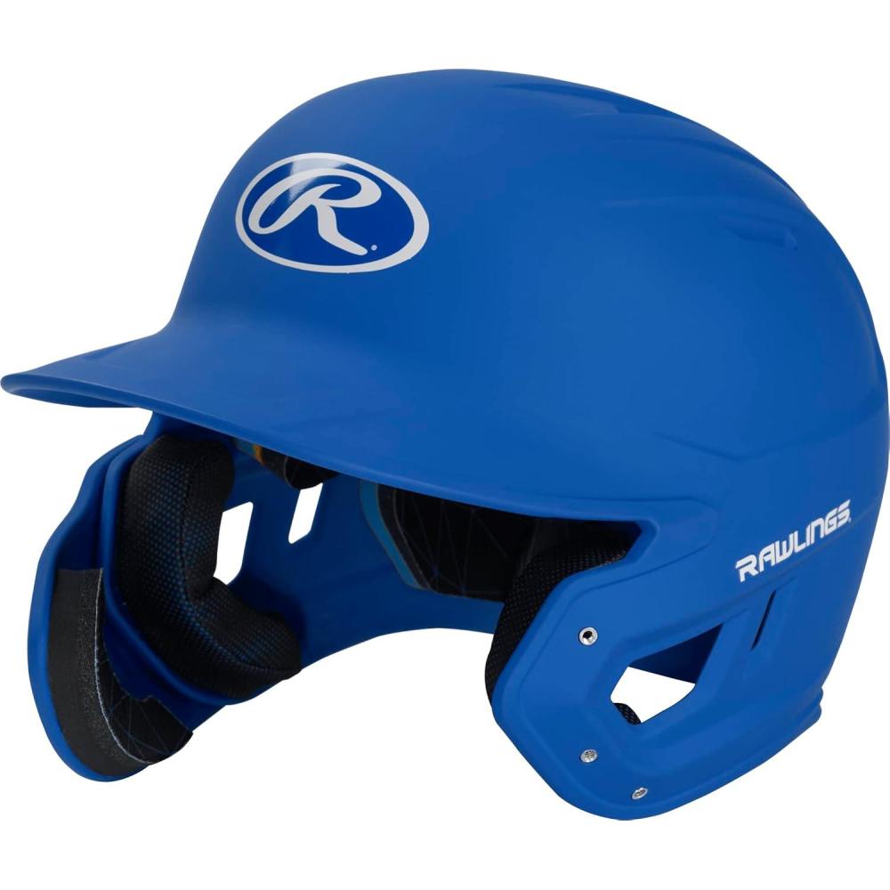 imageRawlings  MACH Adjust Baseball Batting Helmet  Adjustable Face Guard  Matte  JR ampamp SR Sizes  Multiple ColorsMatte Royal