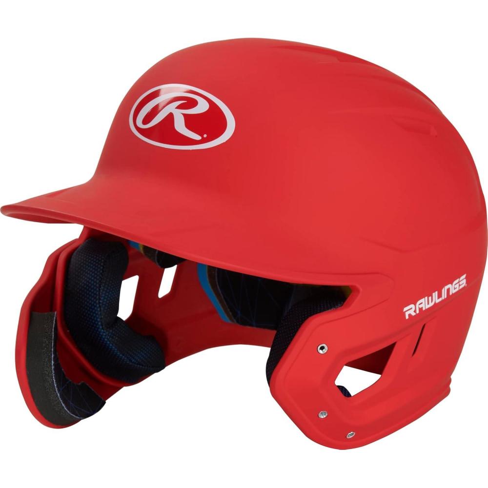 imageRawlings  MACH Adjust Baseball Batting Helmet  Adjustable Face Guard  Matte  JR ampamp SR Sizes  Multiple ColorsMatte Scarlet