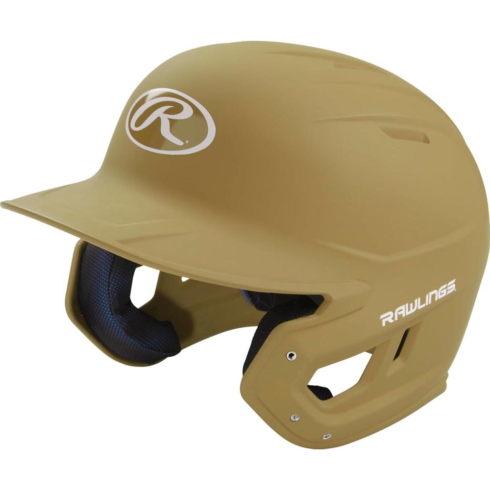 imageRawlings  MACH Baseball Batting Helmet  Matte  JR ampamp SR Sizes  Multiple ColorsMatte Vegas Gold