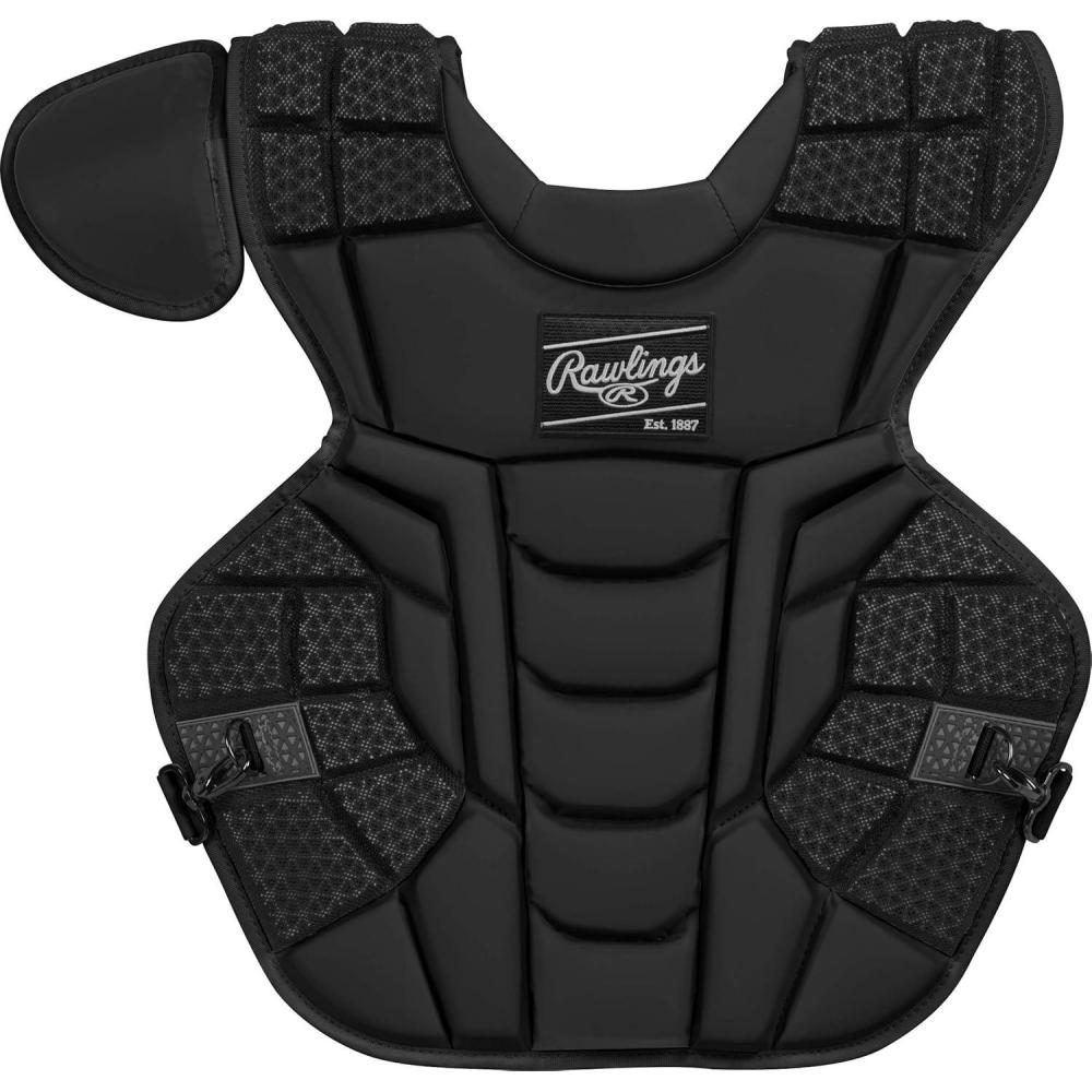 imageRawlings  MACH Catchers Chest Protector  Baseball  Adult ampamp Intermediate Sizes  Multiple StylesBlackBlack