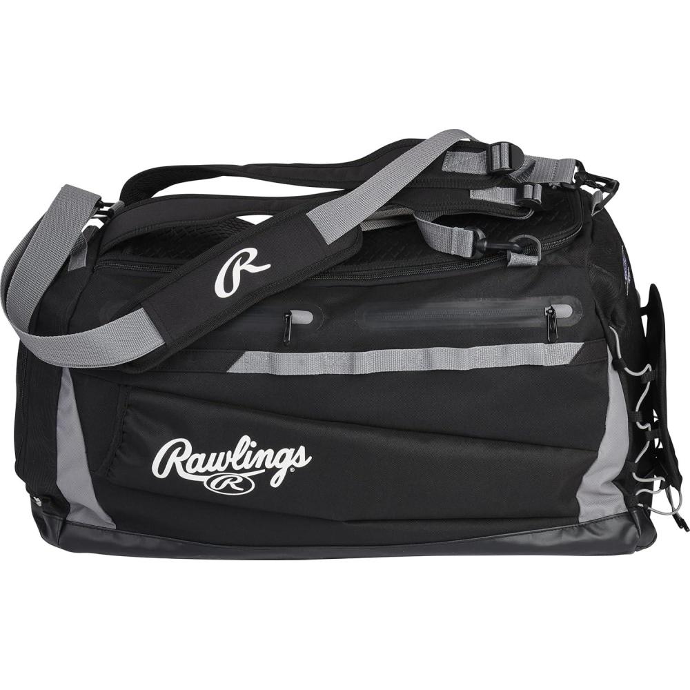 imageRawlings  MACH Hybrid BackpackDuffle Equipment Bag  Baseball ampamp Softball  Multiple ColorsBlack