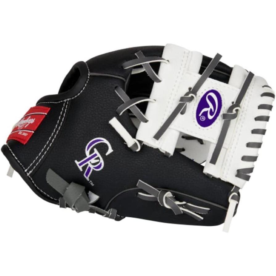 imageRawlings  MLB Players Glove Series  TBall ampamp Youth Baseball Gloves  10quot  All MLB TeamsColorado Rockies