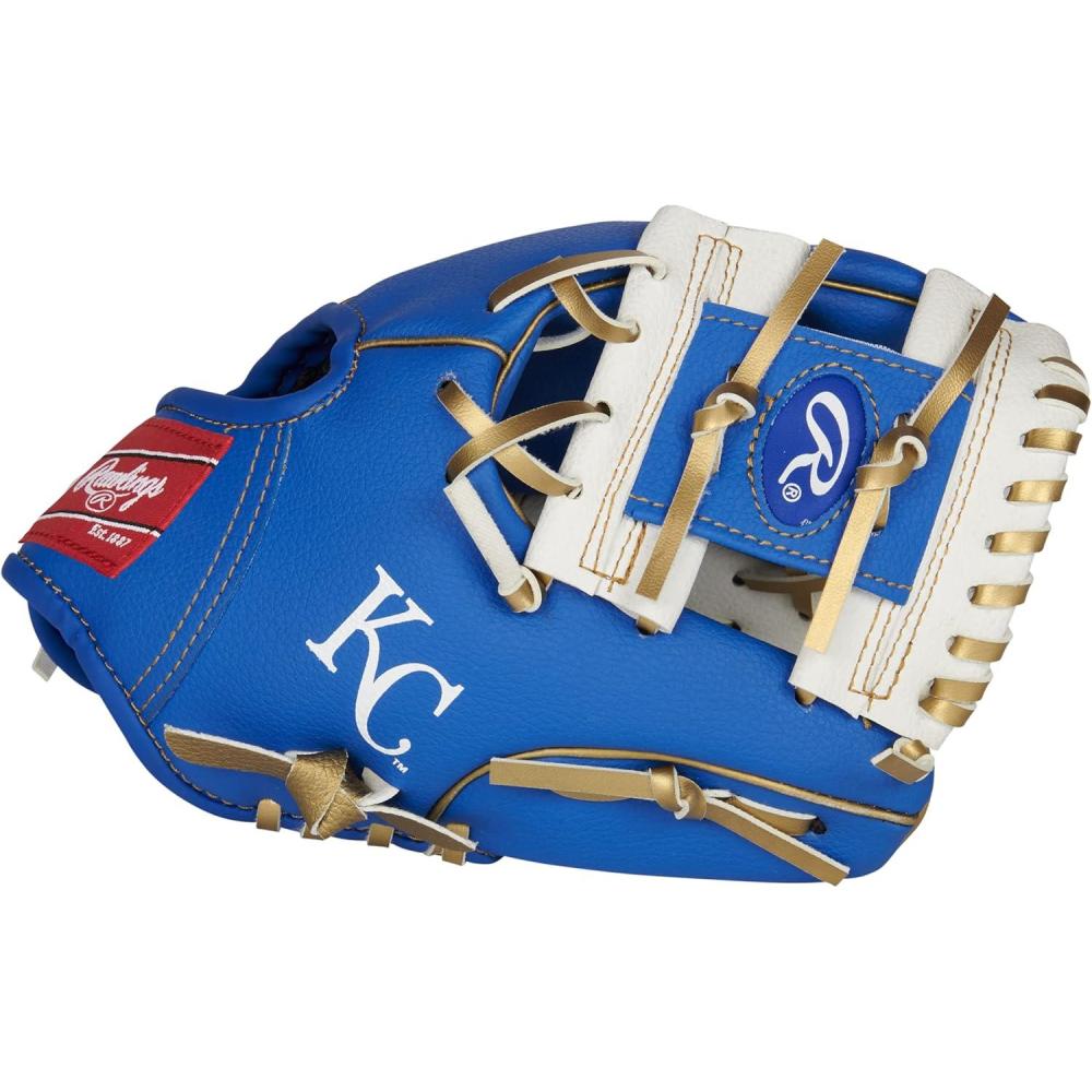 imageRawlings  MLB Players Glove Series  TBall ampamp Youth Baseball Gloves  10quot  All MLB TeamsKansas City Royals