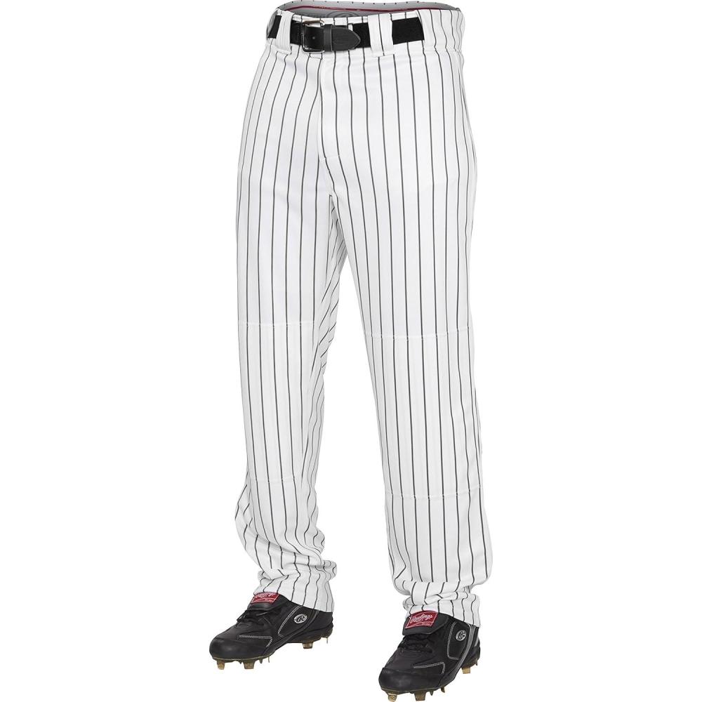 imageRawlings  PRO 150 Series Baseball Pants  Youth Sizes  Pinstripes  Relaxed FitWhiteBlack