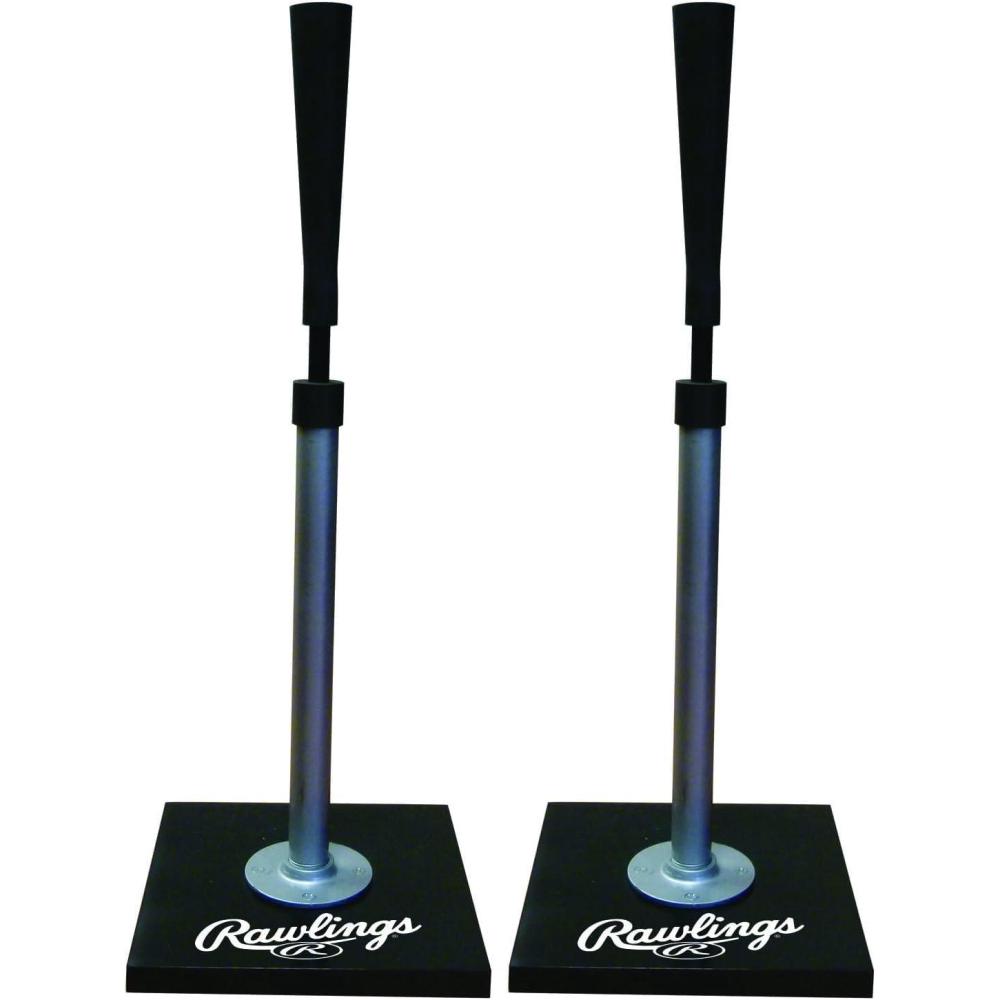 imageRawlings  PRO Model Batting Tee  Heavy Duty Base  Adjustable Height 21quot36quot14H x 2W x 12L Pack of 2