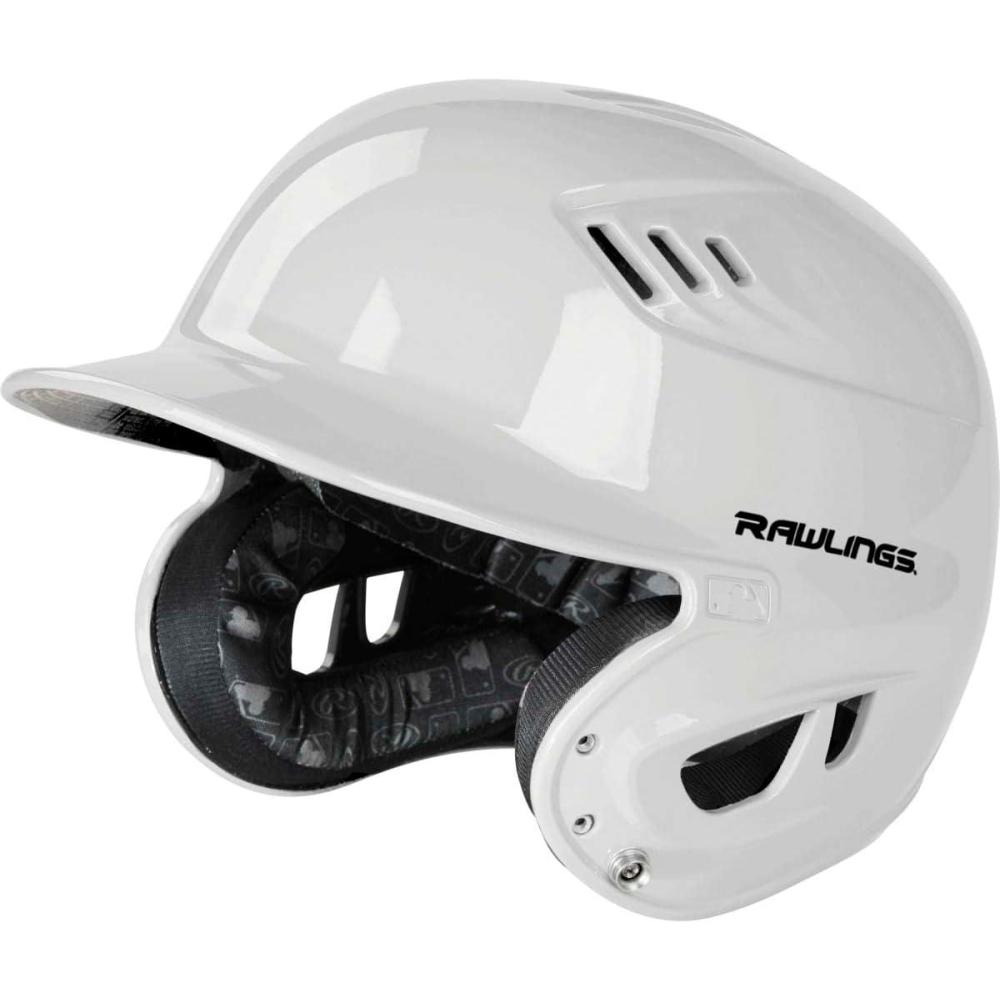 imageRawlings R16 Velo Baseball Batting Helmet Gloss JR ampamp SR Sizes Multiple ColorsGloss White