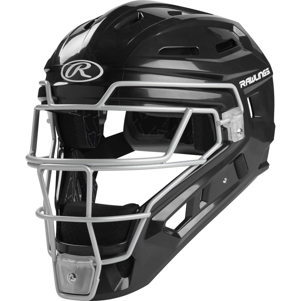 imageRawlings  RENEGADE 20 Catchers Helmet  Baseball  Junior ampamp Senior SizesBlackSilver