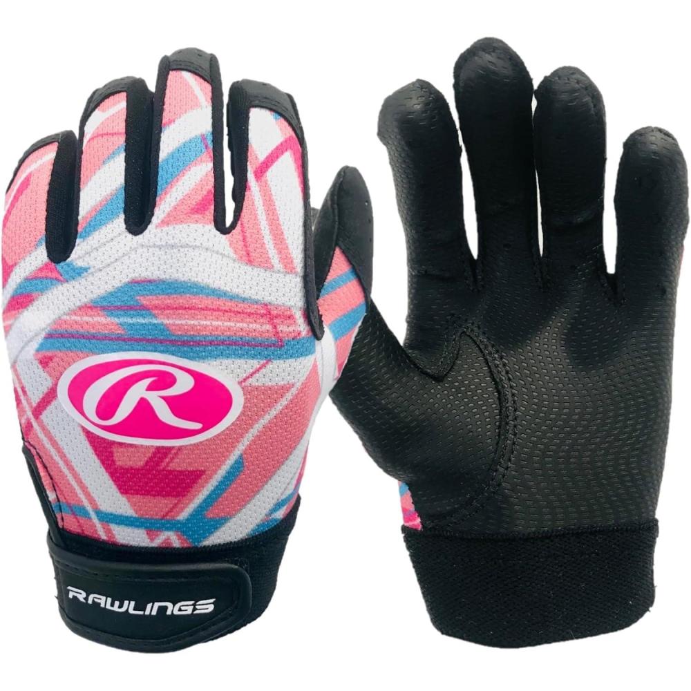 imageRawlings  Remix  TBallCoach Pitch Batting Gloves  Boys ampamp Girls Size Youth XS  Multiple ColorsPink