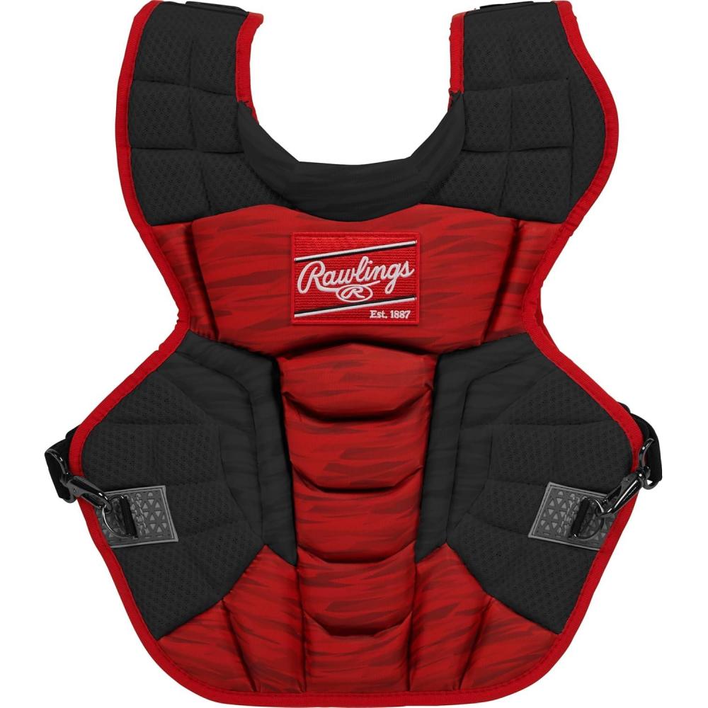 imageRawlings  Velo 20 Catchers Chest Protector  Baseball  Adult ampamp Intermediate Sizing  Multiple ColorsBlackScarlet