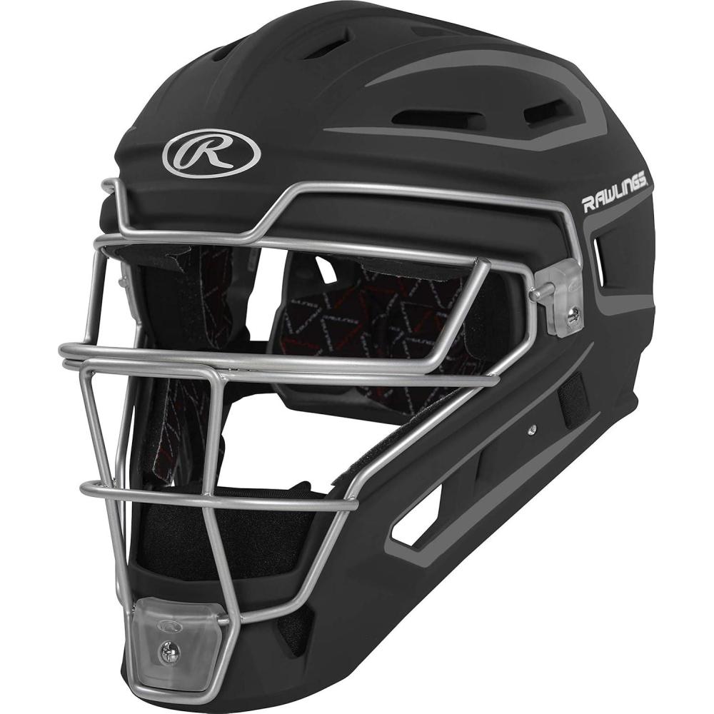 imageRawlings  Velo 20 Catchers Helmet  Baseball  Junior ampamp Senior Sizing  Multiple ColorsBlackGraphite