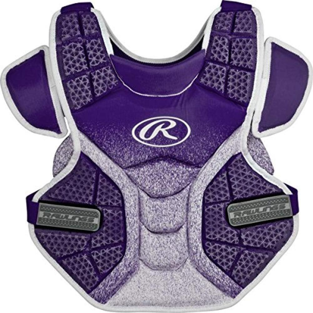 imageRawlings Velo Catchers Chest Protector Fastpitch Softball Adult ampamp Intermediate Sizes Multiple StylesPurpleWhite
