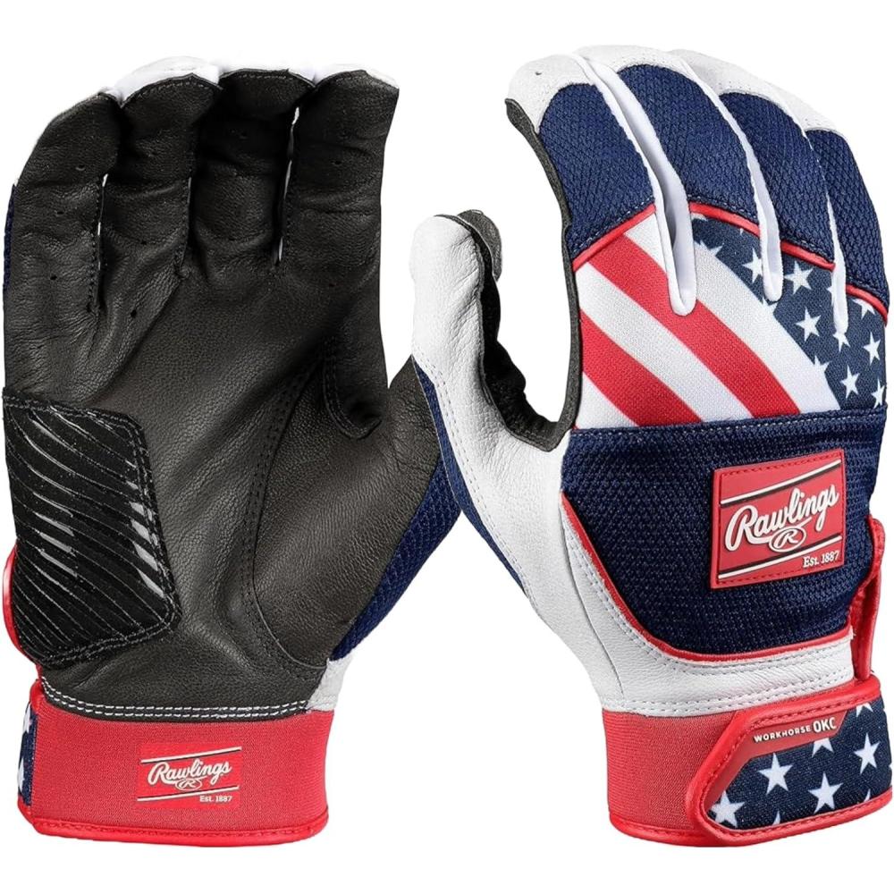 imageRawlings  Workhorse OKC Fastpitch Softball Batting Gloves  Adult  Multiple ColorsUSA