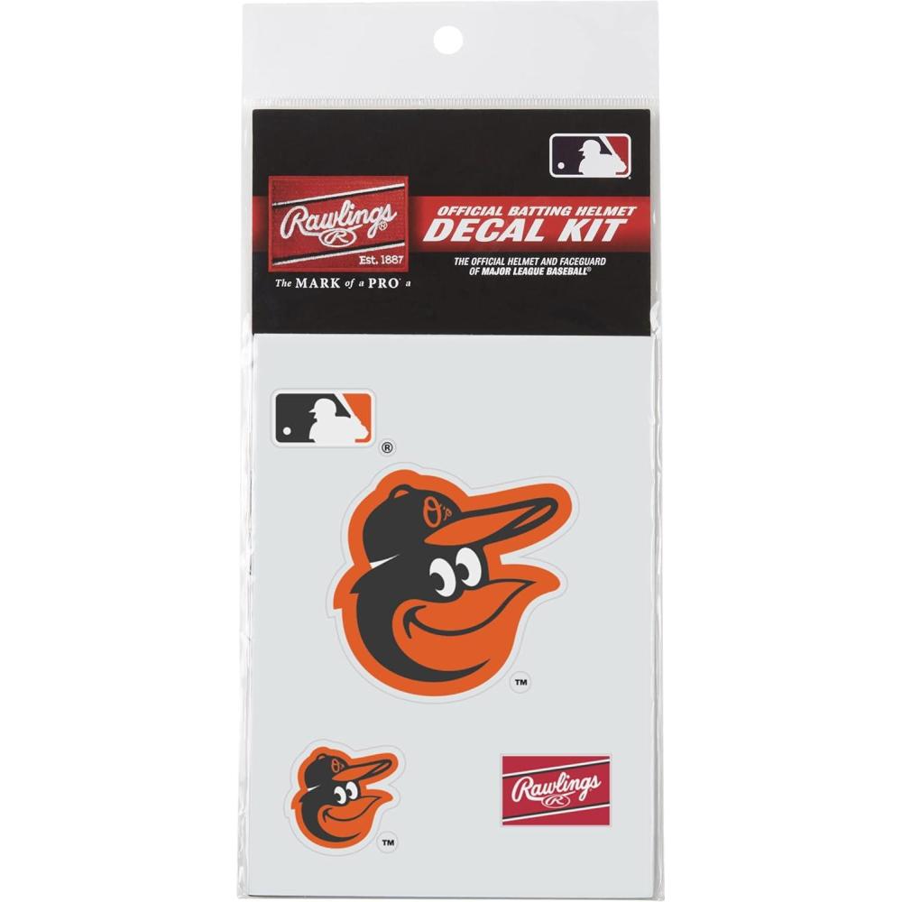 imageRawlings MLB Authentic Baseball Helmet Decal Kit All Team OptionsBaltimore Orioles