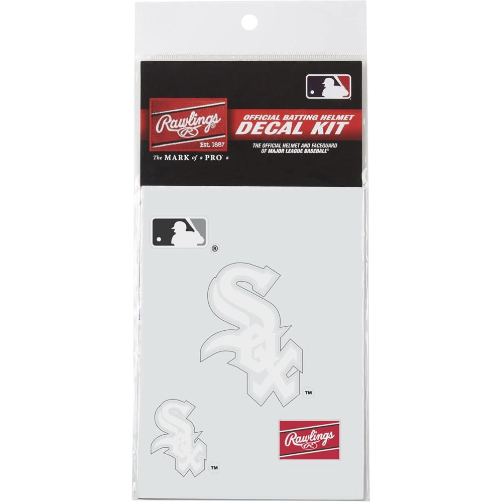 imageRawlings MLB Authentic Baseball Helmet Decal Kit All Team OptionsChicago White Sox