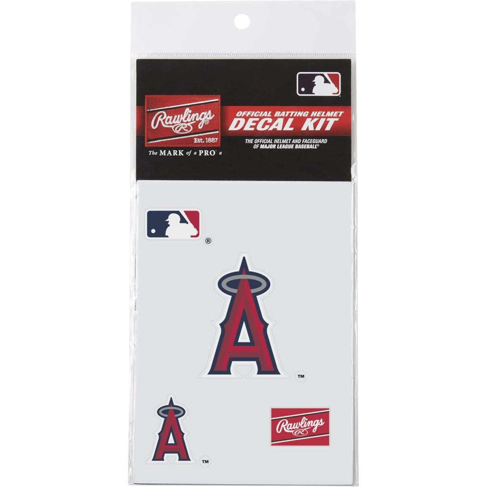 imageRawlings MLB Authentic Baseball Helmet Decal Kit All Team OptionsLos Angeles Angels of Anaheim