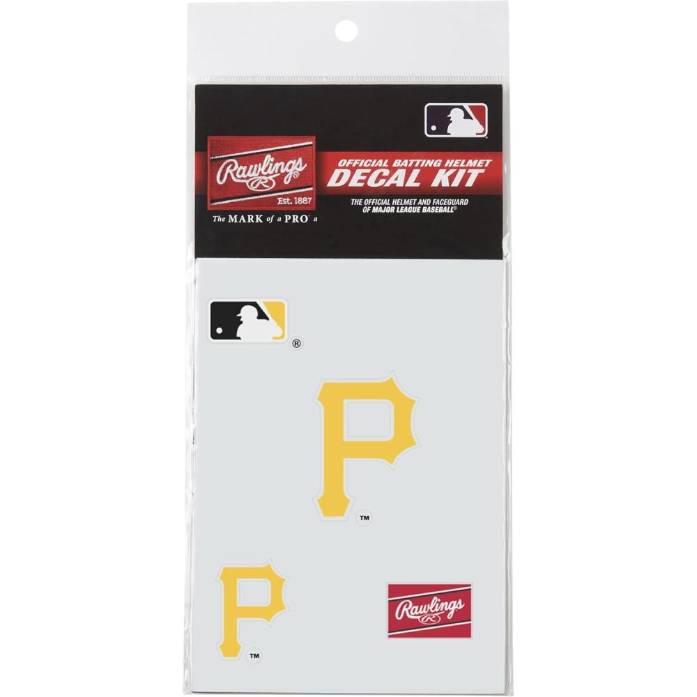 imageRawlings MLB Authentic Baseball Helmet Decal Kit All Team OptionsPittsburgh Pirates