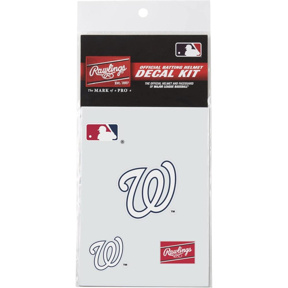 imageRawlings MLB Authentic Baseball Helmet Decal Kit All Team OptionsWashington Nationals
