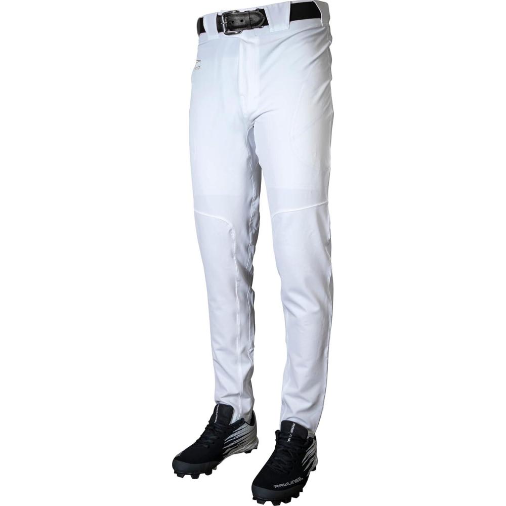 imageRawlings Mens Gold Collection Series Baseball Pants  SemiRelaxed Tapered Fit  Adult Sizes  Solid  Multiple ColorsWhite