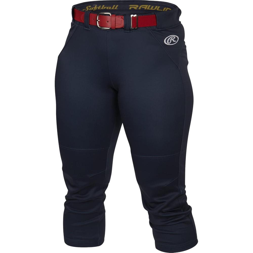 imageRawlings Premium Yoga Style GamePractice Fastpitch Softball Pant Adult Solid ColorNavy