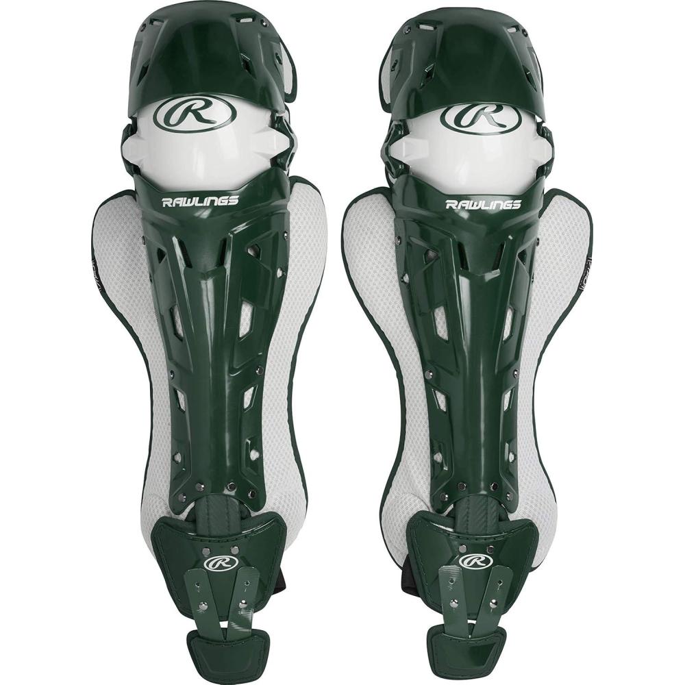 imageRawlings Rawlings  MACH Catchers Leg Guards  Baseball  NOCSAE Certified  Adult ampamp Intermediate Sizing  Multiple ColorsDark Green