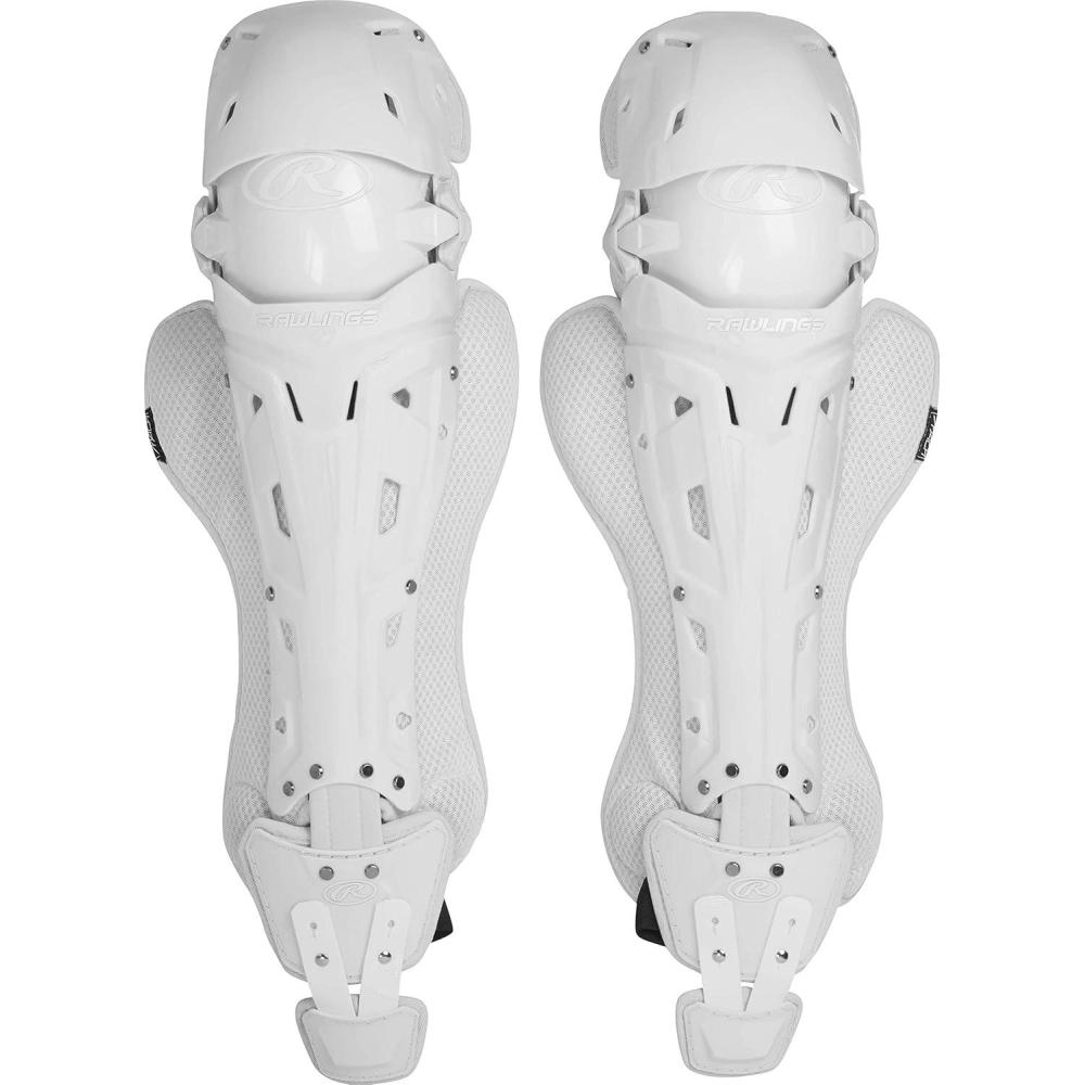imageRawlings Rawlings  MACH Catchers Leg Guards  Baseball  NOCSAE Certified  Adult ampamp Intermediate Sizing  Multiple ColorsWhite  White