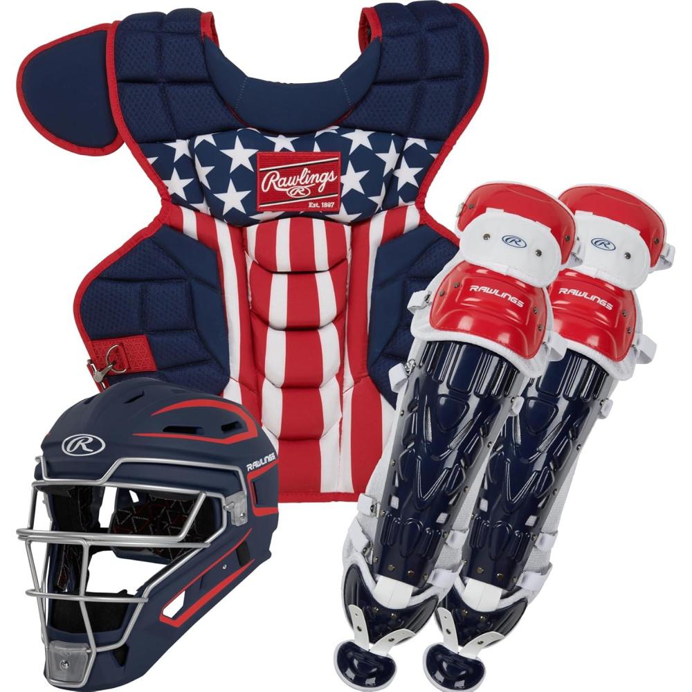imageRawlings Rawlings  Velo 20 Catchers Set  Baseball  Multiple Sizes  Multiple ColorsStars  Stripes