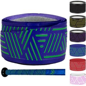 Rawlings | 1.00mm / 1.80mm / 2.75mm Bat Grip | Baseball / Softball | Multiple Colors(Lime & Blue)