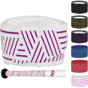 Rawlings | 1.00mm / 1.80mm / 2.75mm Bat Grip | Baseball / Softball | Multiple Colors(Pink & White)