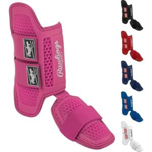 Rawlings | Batter’s Leg Guard | Baseball / Softball | Small & Large Sizes | Multiple Colors(Pink)