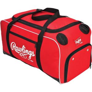 Rawlings | COVERT Duffle Equipment Bag | Baseball/Softball | Multiple Styles(Scarlet)